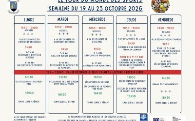 ALSH – vacances OCTOBRE